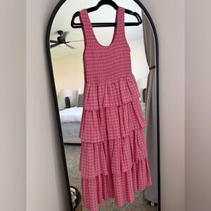 Pink Tiered Dress